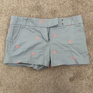 J Crew Gray Lobster Shorts size 8